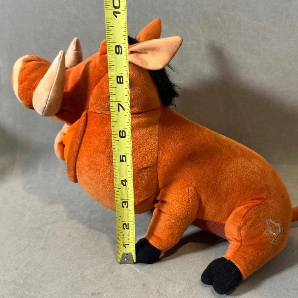 Disney‎ Lion King Pumbaa Plush Hasbro Feed Me Warthog Toy Orange 14 Inch